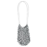 Back product shot of the Oroton Vera Luxe Bead Bag in Silver and Nickel Base Metal With Precious Metal Plating for Women