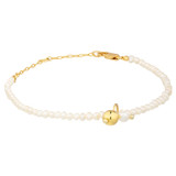 Oroton Olenna Bracelet in Gold/Pearl and Brass Base With 18CT Gold Plating for Women