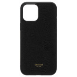 Oroton Muse Case For iPhone 12 Pro Max in Black and Saffiano Leather for Women