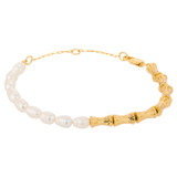 Oroton Valentina Bracelet in Gold/White and Brass Base With 18CT Gold Plating for Women