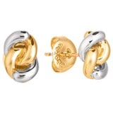 Front product shot of the Oroton Nora Studs in Gold/Silver and Brass Base With Rhodium Plating for Women