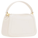 Back product shot of the Oroton Reed Small Day Bag in Clotted Cream and Pebble Leather for Women