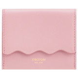Front product shot of the Oroton Ric Rac Small Wallet in Tulip Pink and Smooth Leather for Women