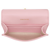 Internal product shot of the Oroton Ric Rac Small Wallet in Tulip Pink and Smooth Leather for Women