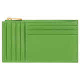Back product shot of the Oroton Ric Rac 8 Credit Card Mini Pouch Wallet in Garden and Smooth Leather for Women