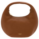 Front product shot of the Oroton Tulip Mini Day Bag in Milk Chocolate and Pebble Leather for Women