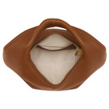 Internal product shot of the Oroton Tulip Mini Day Bag in Milk Chocolate and Pebble Leather for Women
