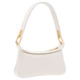 Back product shot of the Oroton North Baguette in Clotted Cream and Smooth Leather for Women