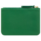 Back product shot of the Oroton Eve Small Pouch in Emerald and Pebble Leather for Women