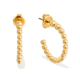Front product shot of the Oroton Sierra Hoops in Gold and  for Women