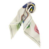 Front product shot of the Oroton Sardinia Silk Scarf in Multi and 100% Silk for Women