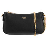 Front product shot of the Oroton Inez Chain Wristlet in Black and  for Women