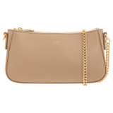 Front product shot of the Oroton Inez Chain Wristlet in Fawn and Saffiano Leather for Women