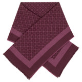 Front product shot of the Oroton Hannah Wrap Scarf in Merlot and  for Women