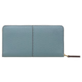 Back product shot of the Oroton Tessa Book Wallet in Folkstone Grey and Soft Pebble Leather for Women