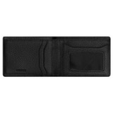 Internal product shot of the Oroton Ethan Pebble 4 Credit Card Mini Wallet in Black and  for Men