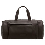 Front product shot of the Oroton Ethan Pebble Weekender in Bitter Chocolate and  for Men