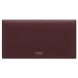 Front product shot of the Oroton Dylan Soft Fold Wallet in Merlot and  for Women