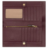 Internal product shot of the Oroton Dylan Soft Fold Wallet in Merlot and  for Women