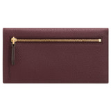 Back product shot of the Oroton Dylan Soft Fold Wallet in Merlot and  for Women
