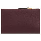 Back product shot of the Oroton Dylan 10 Credit Card Zip Wallet in Merlot and  for Women
