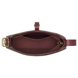 Internal product shot of the Oroton Dylan Baguette in Merlot and Pebble Leather for Women