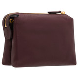 Back product shot of the Oroton Sadie Crossbody in Merlot and Pebble Leather for Women
