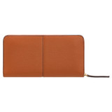 Back product shot of the Oroton Emma Book Wallet in Cognac and Soft Pebble Leather for Women