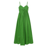 Front product shot of the Oroton Bodice Detail Sundress in Garden and 100% Cotton for Women