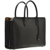 Detail product shot of the Oroton Muse 15" Worker Tote in Black and Saffiano Leather for Women
