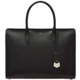 Detail product shot of the Oroton Muse 15" Worker Tote in Black and Saffiano Leather for Women