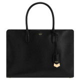Detail product shot of the Oroton Muse 15" Worker Tote in Black and Saffiano leather for Women