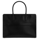Back product shot of the Oroton Muse 15" Worker Tote in Black and Saffiano leather for Women