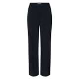 Front product shot of the Oroton Pintuck Pant in North Sea and 58% Viscose, 42% Linen for Women