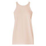 Front product shot of the Oroton Jersey Tank in Pale Mango and 100% Cotton for Women