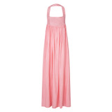 Front product shot of the Oroton Strappy Sundress in Strawberry and 100% Silk for Women