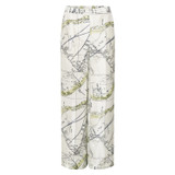 Front product shot of the Oroton Map Print PJ Pant in Antique Cream and 100% Silk for Women
