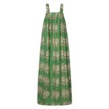 Front product shot of the Oroton Posie Print Sundress in Garden and 100% Linen for Women
