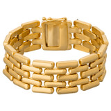 Front product shot of the Oroton Kylo Bracelet in Worn Gold and  for Women