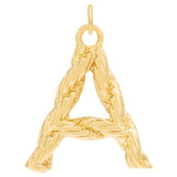 Front product shot of the Oroton Petite Luna Letter Necklace in Gold and  for Women