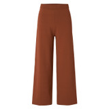 Front product shot of the Oroton Knit Pant in Cognac and 83% Viscose 17% Polyester for Women