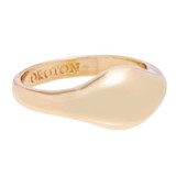 Front product shot of the Oroton Signet Dome Ring in Gold and  for Women