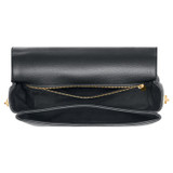 Internal product shot of the Oroton Tate Medium Day Bag in Black and Pebble Leather for Women