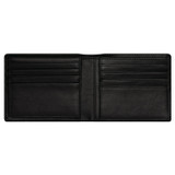 Internal product shot of the Oroton Jessie 12 Credit Card Wallet in Black and Veg Tanned Leather for Men