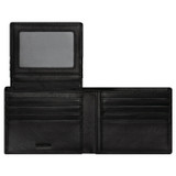 Internal product shot of the Oroton Jessie 12 Credit Card Wallet in Black and Veg Tanned Leather for Men
