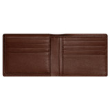 Internal product shot of the Oroton Jessie 12 Credit Card Wallet in Chocolate and Veg Tanned Leather for Men