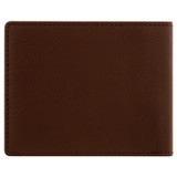 Back product shot of the Oroton Jessie 12 Credit Card Wallet in Chocolate and Veg Tanned Leather for Men