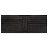 Internal product shot of the Oroton Jessie 8 Credit Card Wallet in Black and Veg Tanned Leather for Men