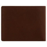 Back product shot of the Oroton Jessie 8 Credit Card Wallet in Chocolate and Veg Tanned Leather for Men