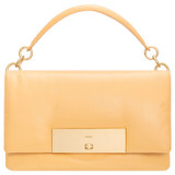 Front product shot of the Oroton Heath Day Bag in Mango and Smooth Leather for Women